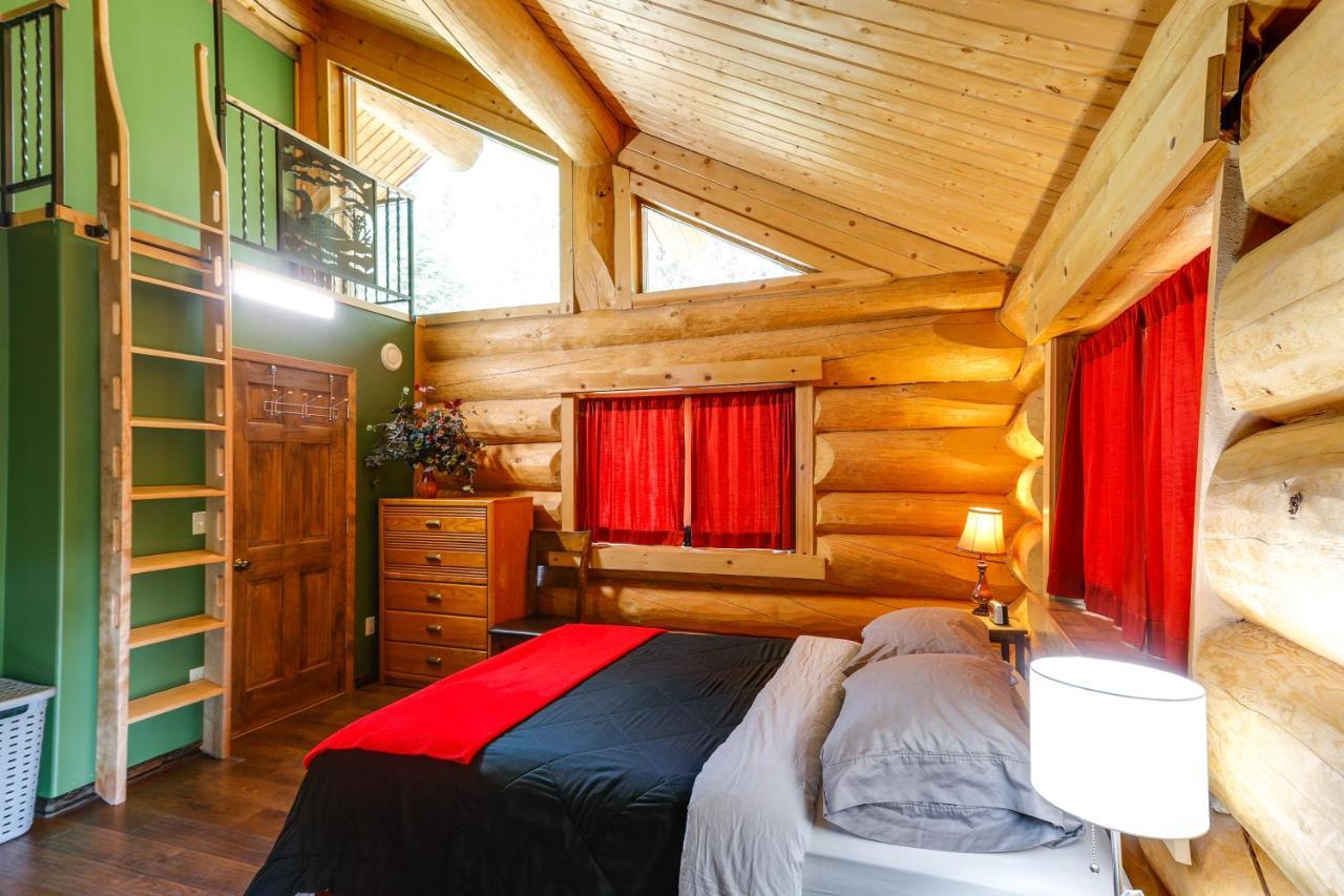 Riverside Log Cabin On-Site Aurora Viewing! North Pole 外观 照片