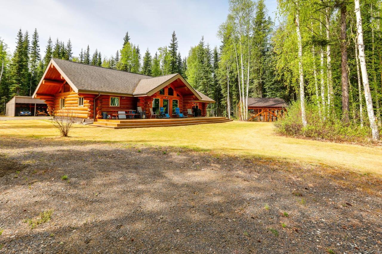 Riverside Log Cabin On-Site Aurora Viewing! North Pole 外观 照片