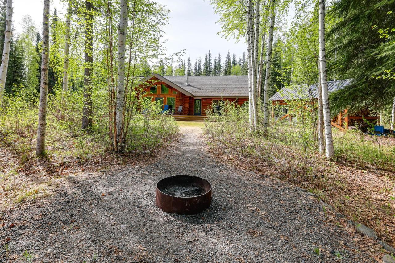 Riverside Log Cabin On-Site Aurora Viewing! North Pole 外观 照片